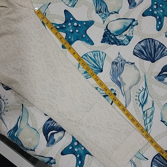 NWT Boho Monoreno Cream Lace 7/8 Ankle Pants Sz L - Picture 16 of 16